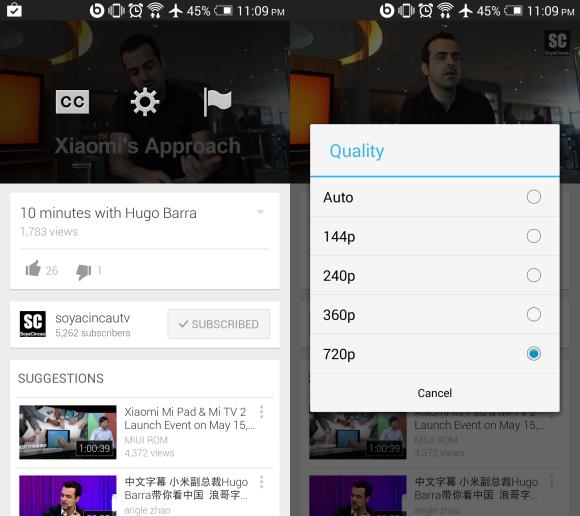 YouTube Mobile app updated with more Streaming Quality Options - SoyaCincau