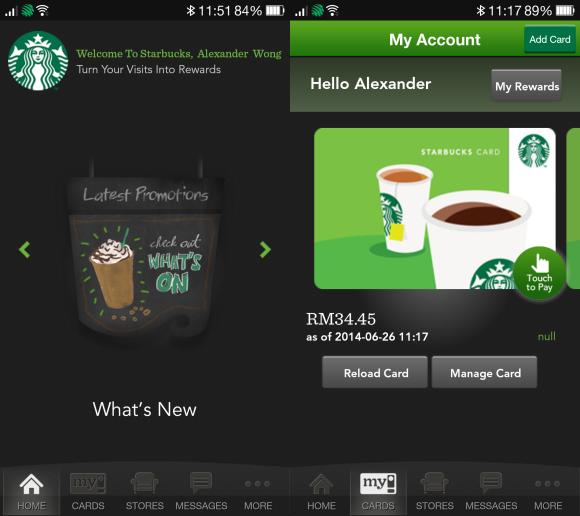 Pay for coffee on your Smart Phone with the Starbucks Malaysia app ...