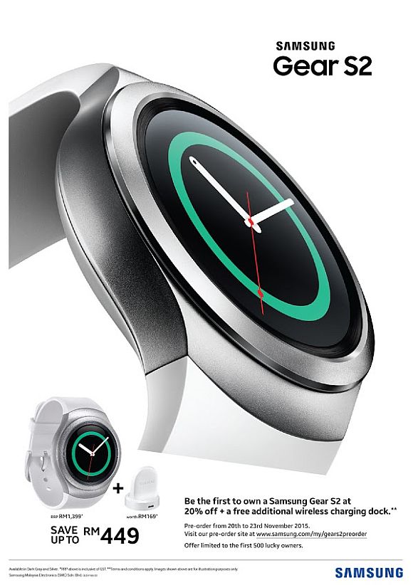 Samsung Malaysia reveals its Gear S2 preorder promotion SoyaCincau