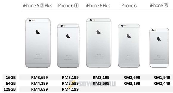 iPhone SE and iPad Pro 9.7 official Malaysian pricing revealed - SoyaCincau