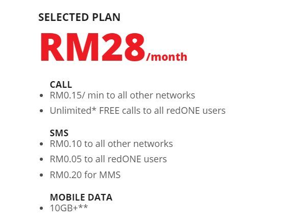 redONE's new Amazing Plans offer 20GB of data for RM48/month - SoyaCincau