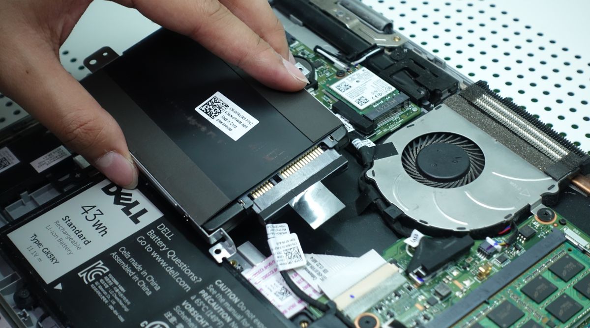 replacing hard drive in dell laptop