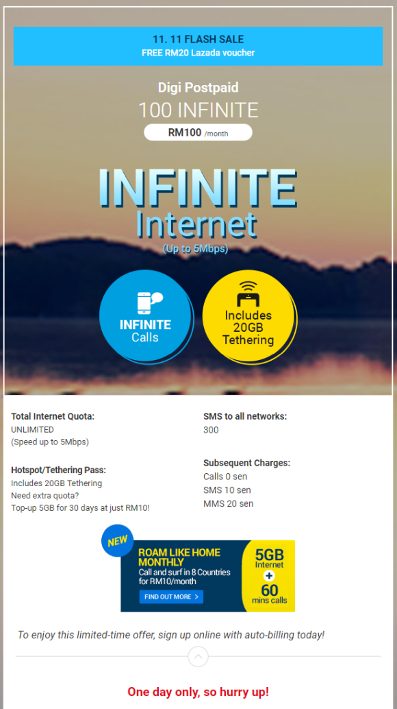 Digi's Postpaid 100 Infinite plan is back for 24 hours ...