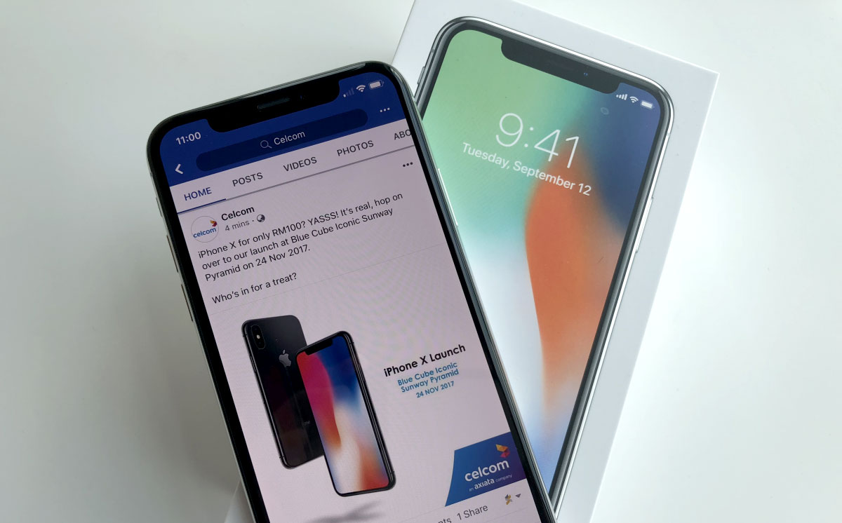 Celcom is offering the iPhone X for only RM100 - SoyaCincau