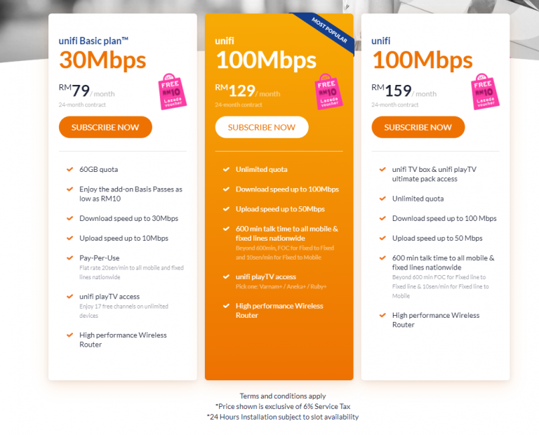 TM offers Unifi TV set-top-box with all channels on their 100Mbps plan ...