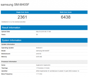 processor in samsung a70