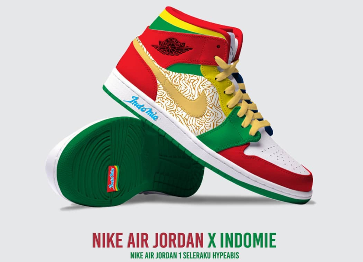 custom Indomie Air Jordans—selling 