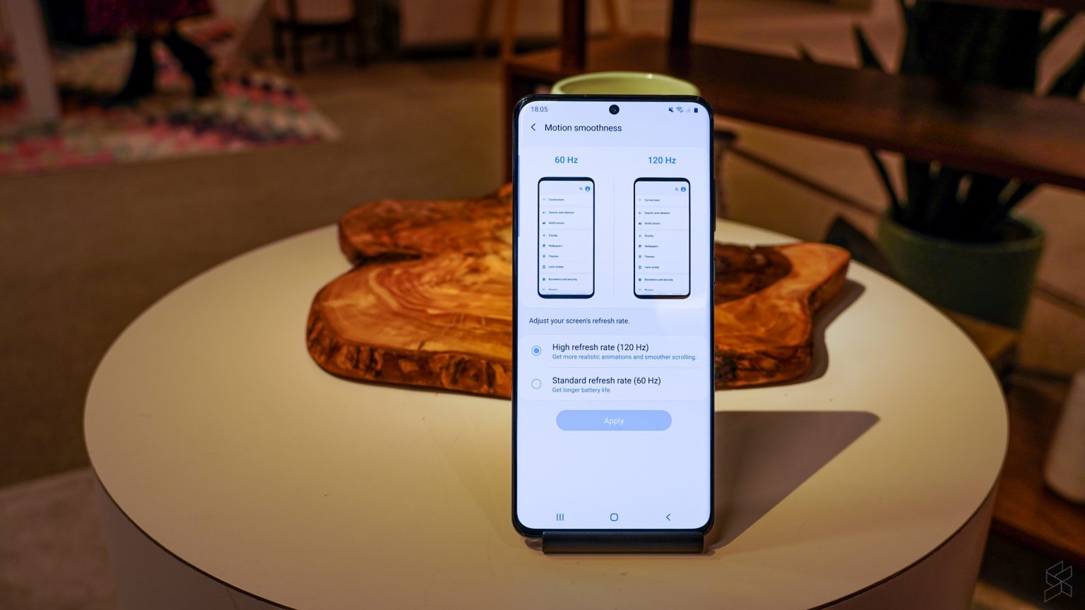 samsung s10 refresh rate