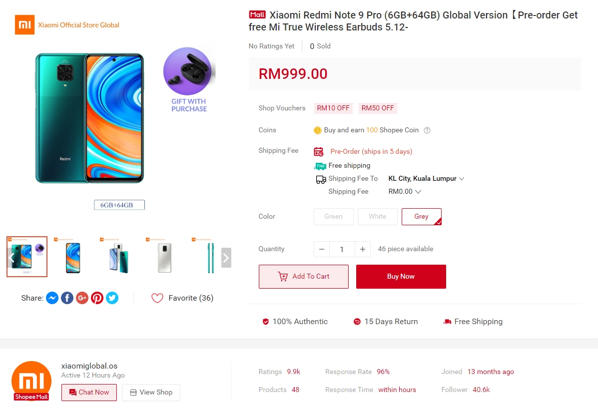 Redmi Note 9 and Note 9 Pro now available for pre-order in Malaysia -  SoyaCincau