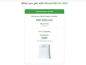 Maxis offers unlimited 4G Home WiFi for RM108/month - SoyaCincau