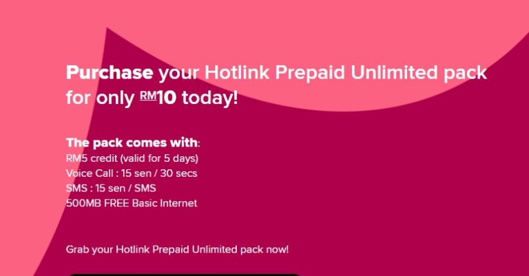 Hotlink Prepaid Unlimited: 5 things you need to know - SoyaCincau