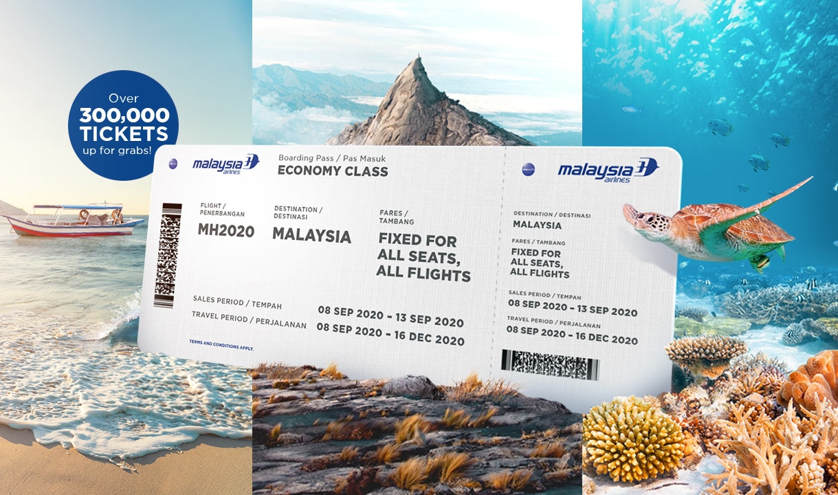 Deal Malaysia Airlines offers fixed fares on all Economy seats, from