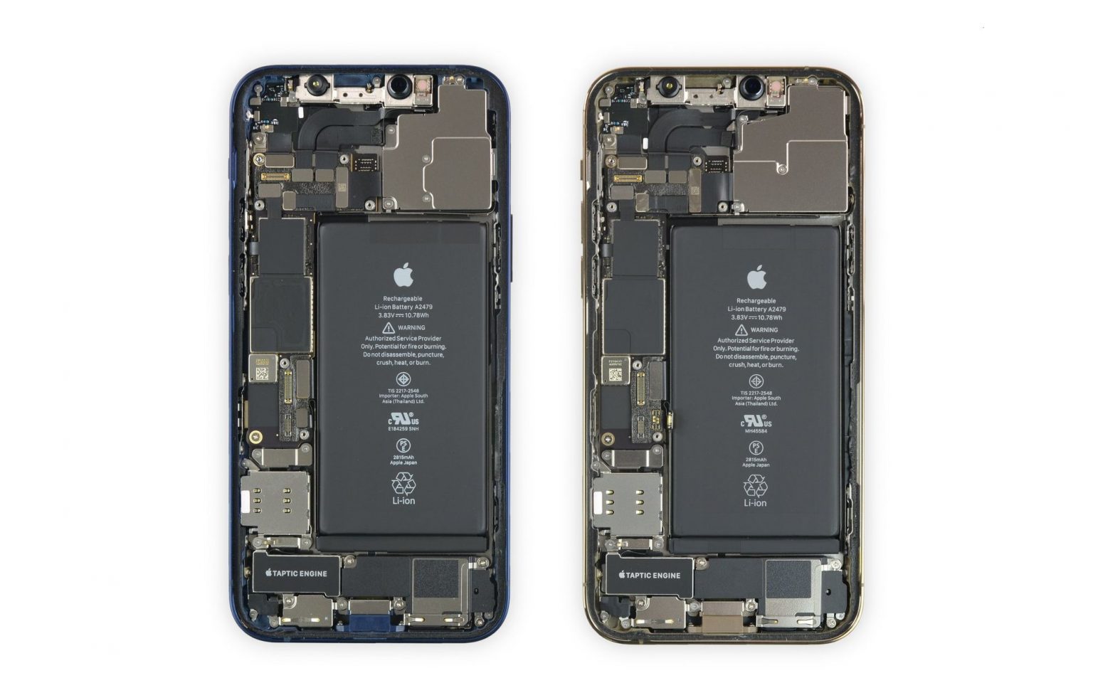 iPhone 12 and iPhone 12 Pro use the same 2,815mAh battery, 9.5% less