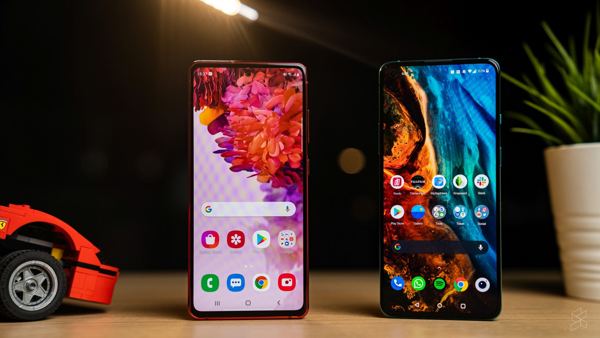 one plus 8t vs samsung s20 fe 5g