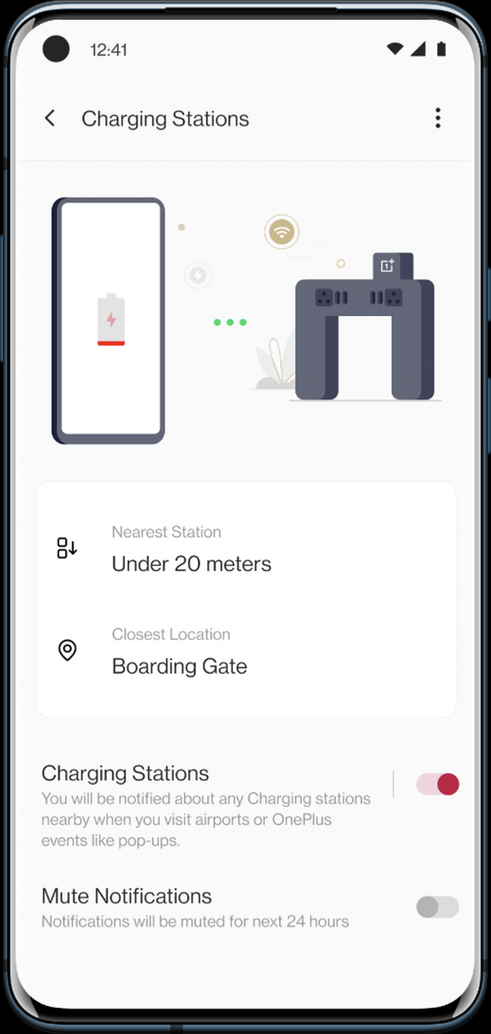 OnePlus is installing airport Charging Stations that will notify and