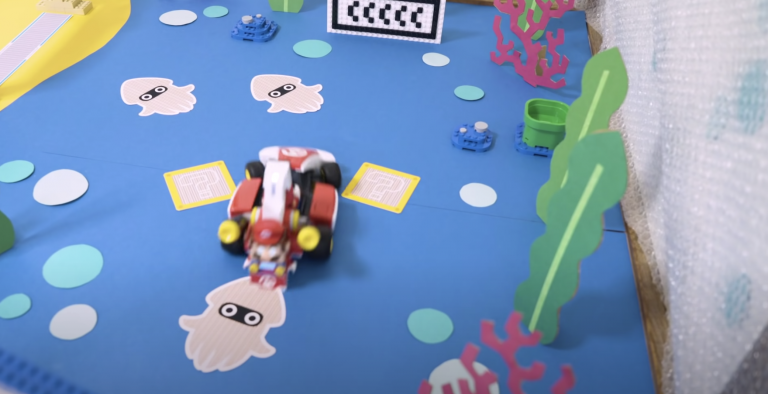 You can use Mario Kart Live to spice up your Lego Super Mario
