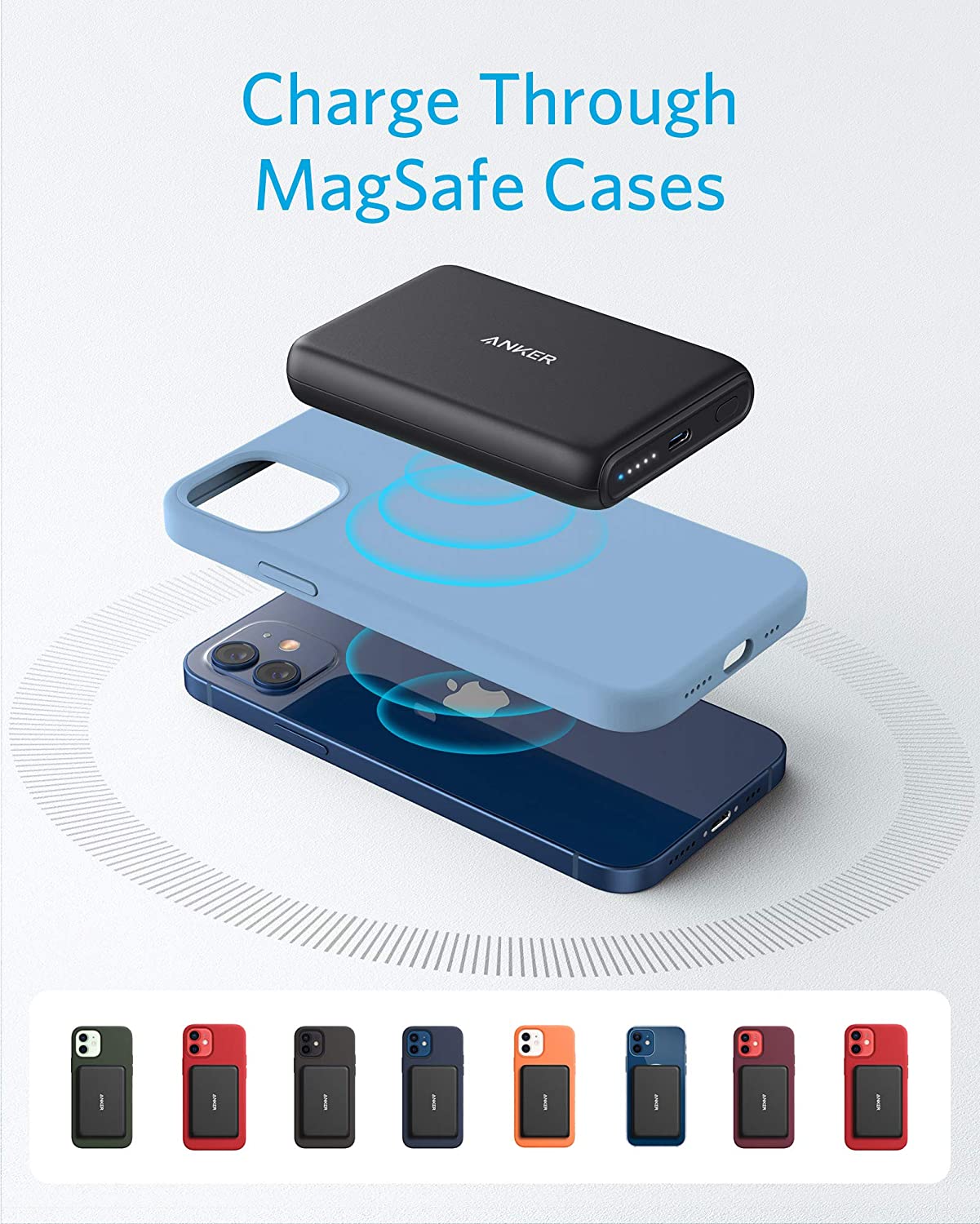 Anker S New Powercore Wireless Power Bank Can Be Magnetically Attached To The Iphone 12