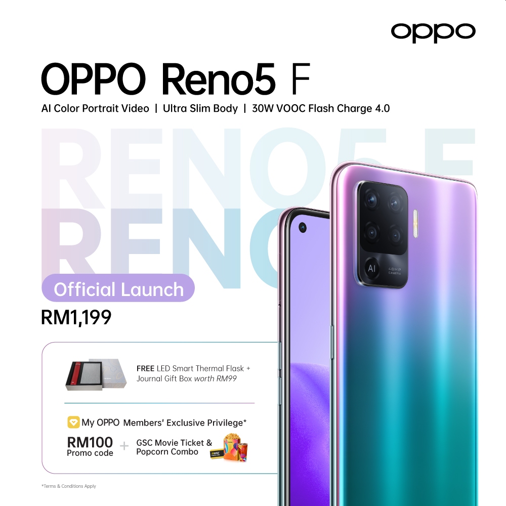 Reno5 malaysia price oppo f in Oppo Reno5