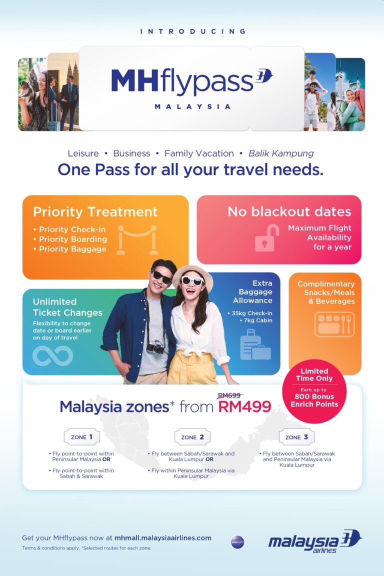 MHFlyPass: Malaysia Airlines Offer 6 One-way Trips With Check-in ...