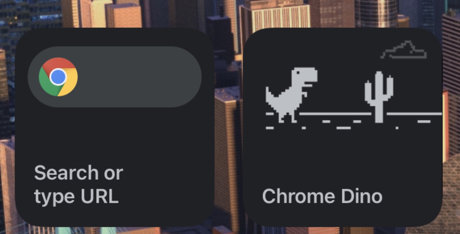 Chrome shortcuts” adds the Dino game to your Android screen