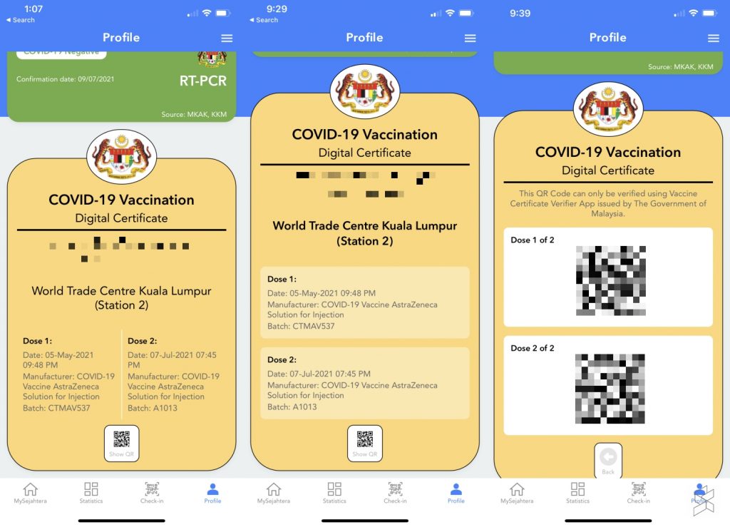 How to download vaccine certificate from mysejahtera