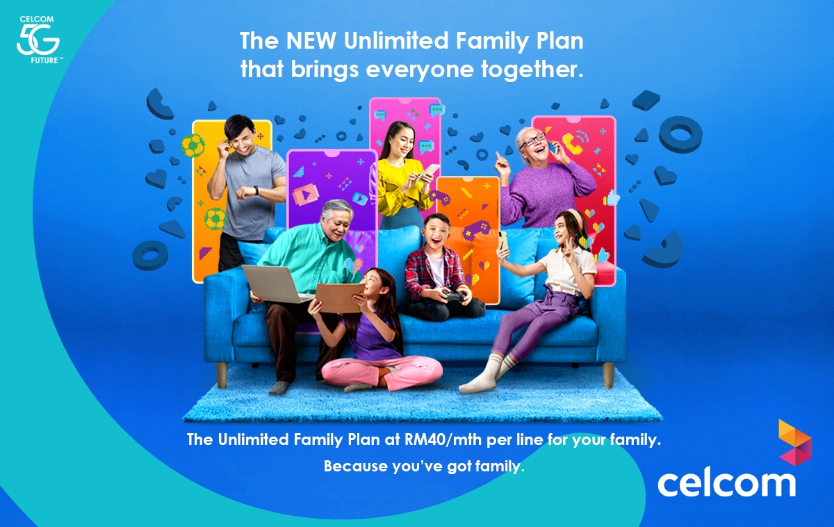 Celcom Mega Now Lets You Add Up To 6 Unlimited Family Lines At Rm40 