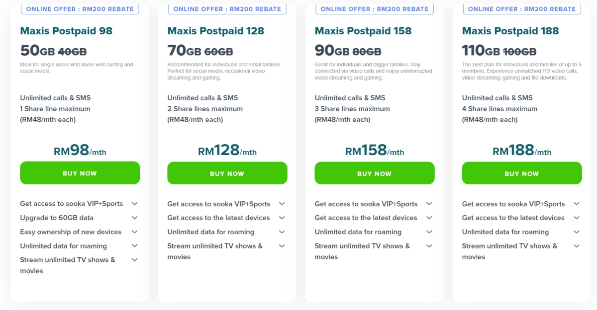 How to Top Up Maxis Postpaid Data