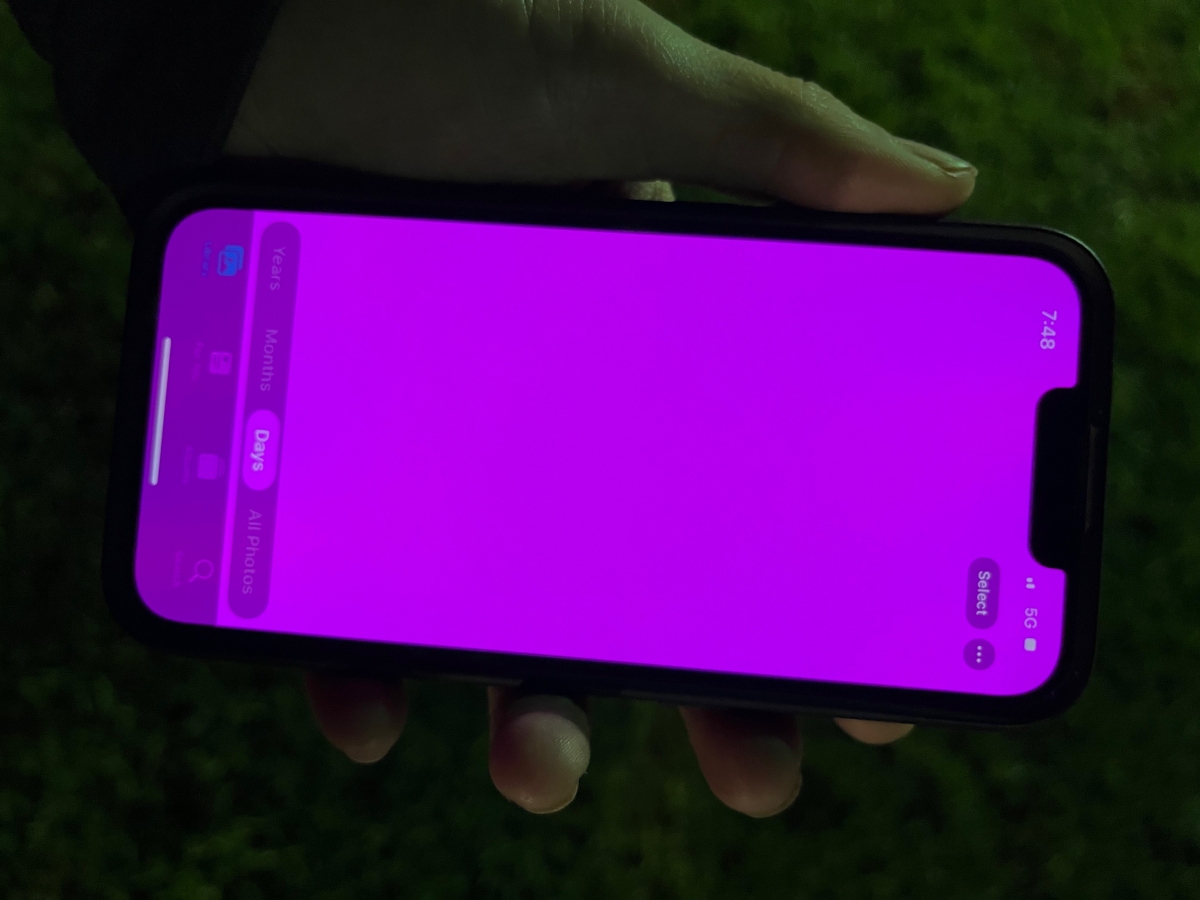 Some iPhone 13 units are having random pink screen issue. Here's a suggested solution SoyaCincau