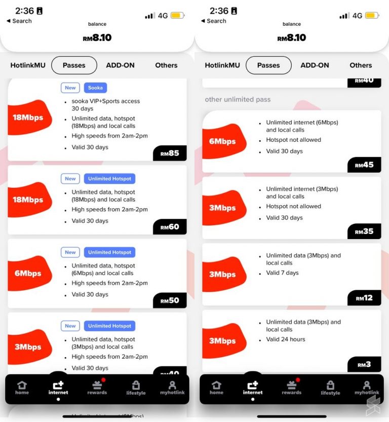 Hotlink Prepaid Unlimited offers uncapped highspeed data for 12 hours