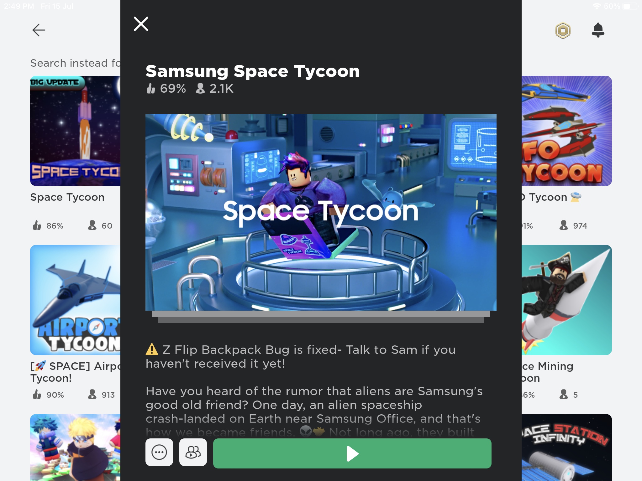 Samsung Unveils Experiential Virtual Playground 'Space Tycoon' on Roblox –  Samsung Global Newsroom