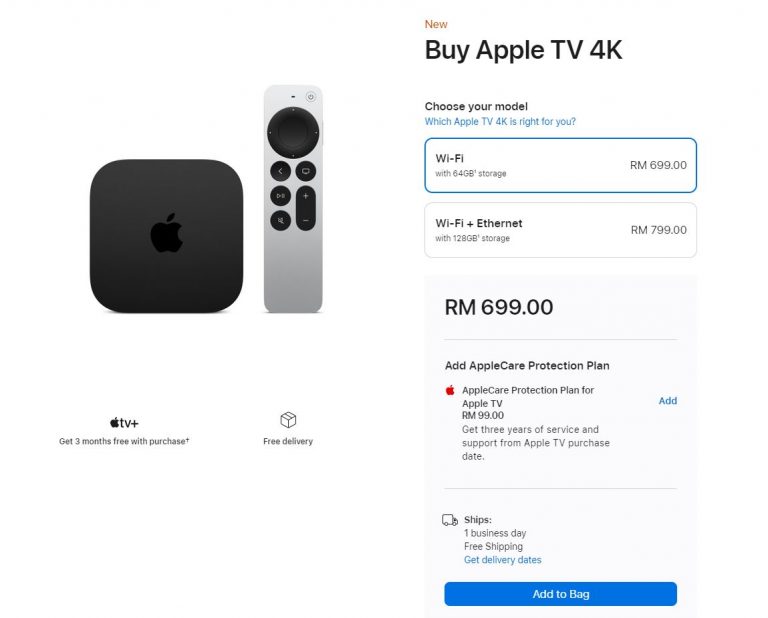 Apple TV 4K 2022 with USBC remote now available in Malaysia SoyaCincau