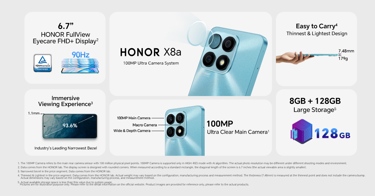 Honor X8 - Full phone specifications