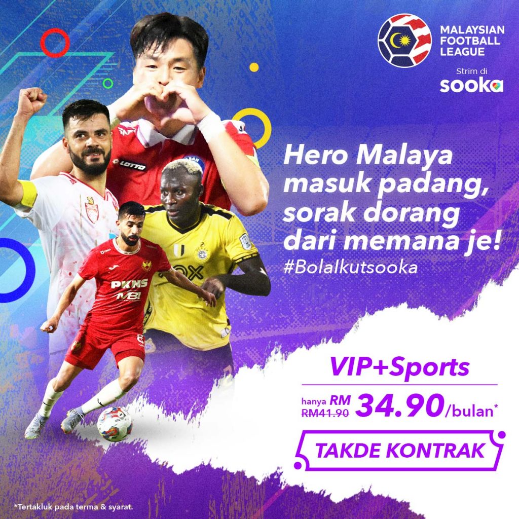 Sooka VIP+Sports plan now cheaper at just RM34.90 for a limited time only