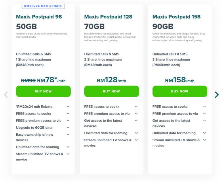 Maxis Postpaid Plans get yet another 10GB data quota upgrade - SoyaCincau