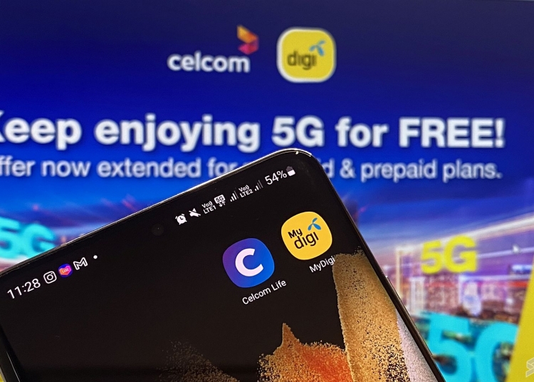 Celcom and Digi users can continue to enjoy free 5G access until 31 May ...