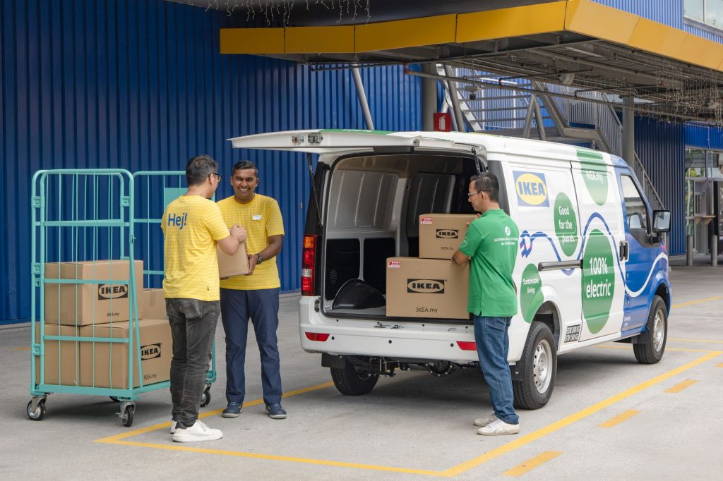 IKEA Malaysia EV 100% electric vans