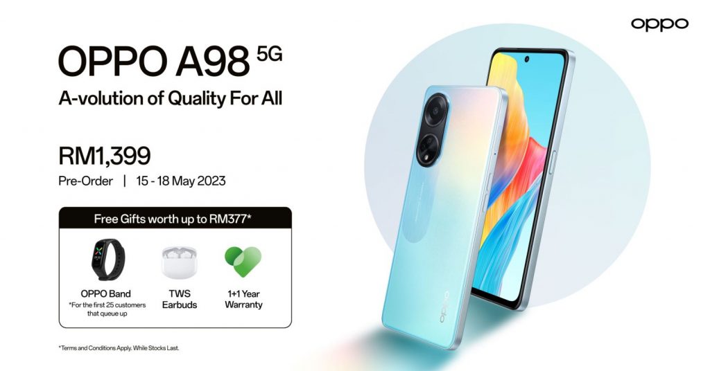 Oppo A98 5G Malaysia Price