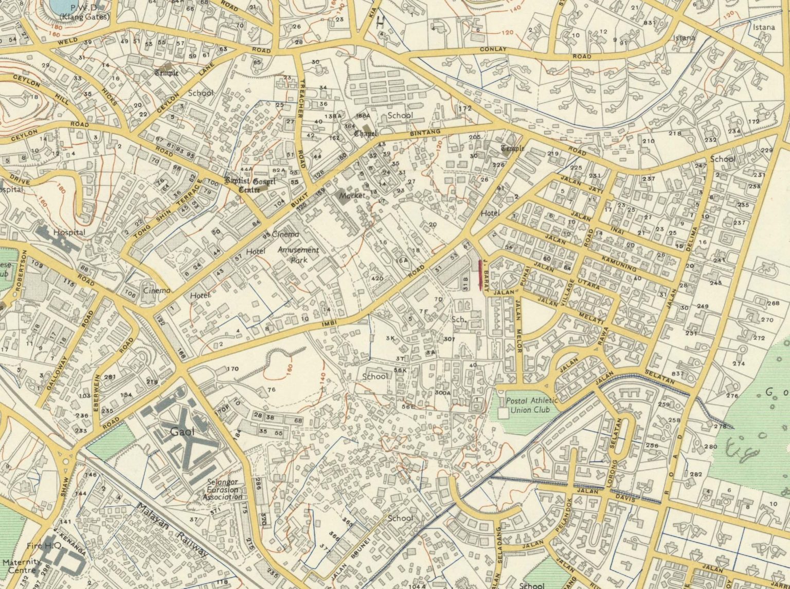 Check Out This High Resolution 1957 Map Of Kuala Lumpur SoyaCincau   230515 Kuala Lumpur Bukit Bintang 1536x1146 