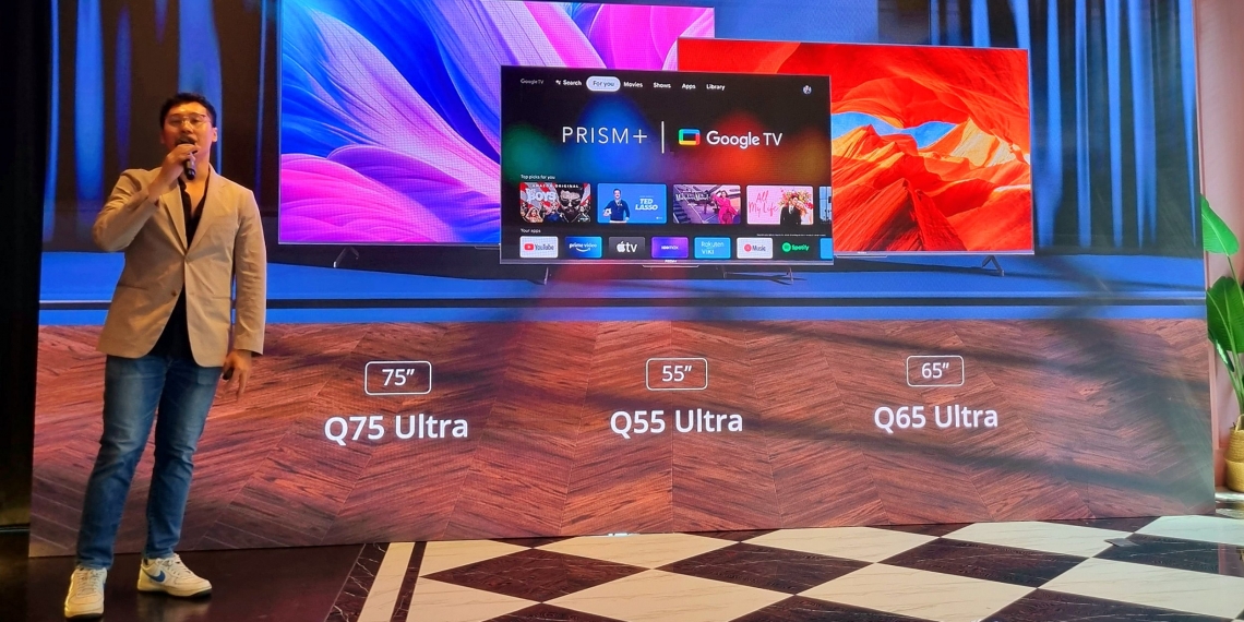 Prism+ QSeries 4K QLED TVs with Google TV onboard, starting at RM2