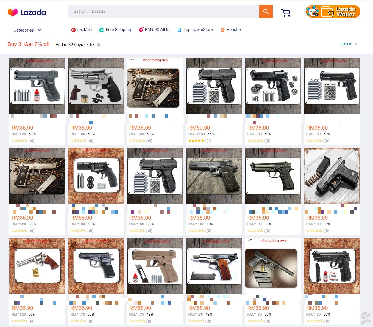 Lazada Malaysia spotted selling BB guns and they are illegal - SoyaCincau