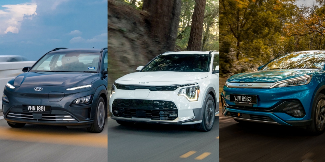 Kia Niro Ev Vs Hyundai Kona Vs Byd Atto 3 Compact Electric Suvs