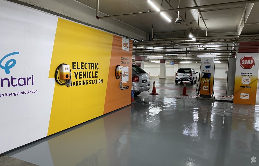New EV charging station at MidValley which has yet to gone live