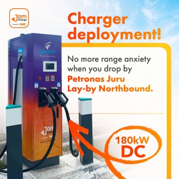 180kW Gentari DC Charger Deployed At Petronas Juru Lay-by Northbound ...