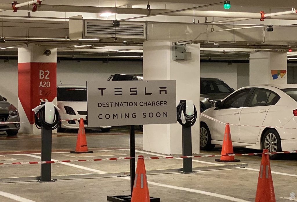 Tesla Destination Charger coming soon at Sunway Velocity