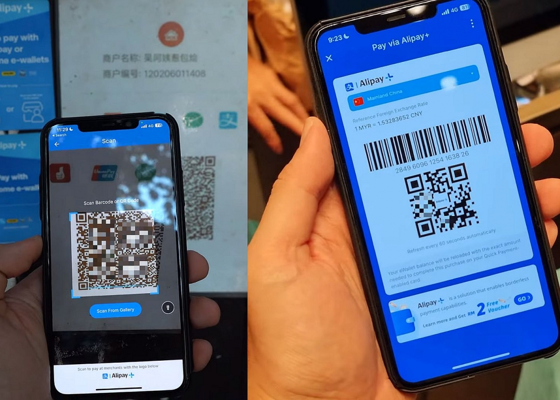 Using Touch 'n Go eWallet with Alipay QR codes in China Here's what