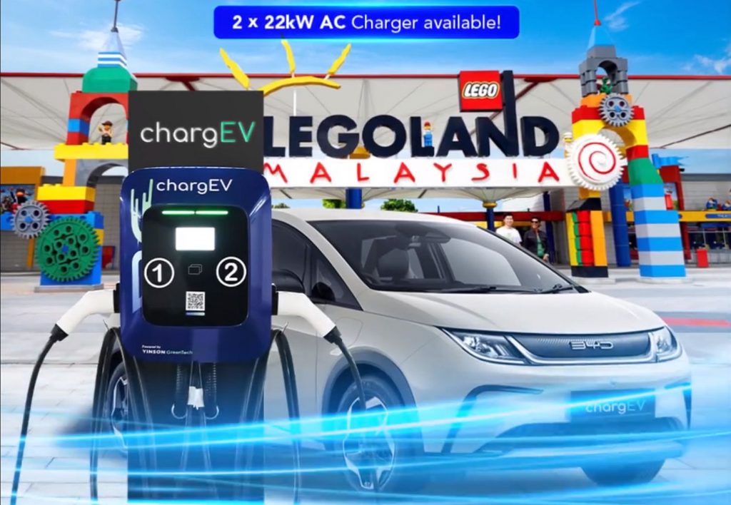 ChargEV deploys six 22kW AC charge points at Legoland Malaysia, priced at RM0.80/kWh - Vimarsana News