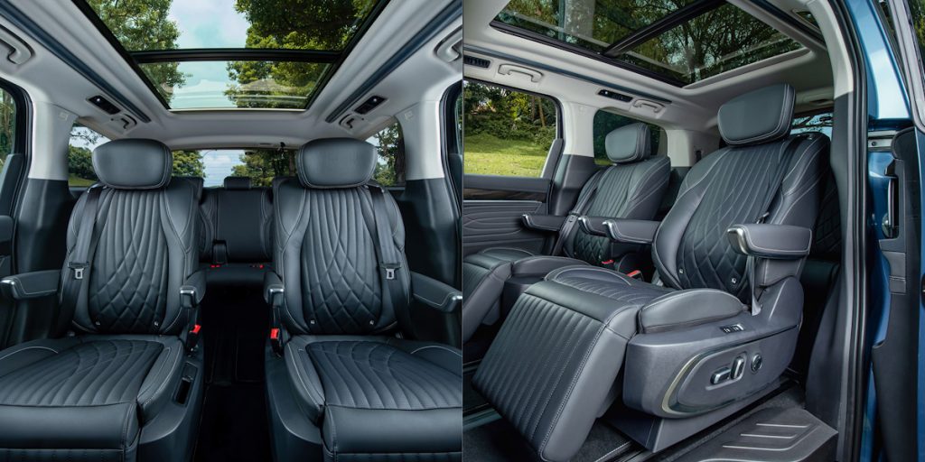 Maxus Mifa 9 Interior with captain seats