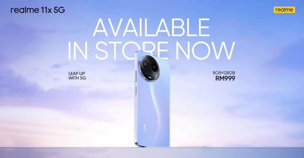 Realme 11x 5G no longer a telco exclusive, now available in stores for RM999 - Vimarsana News