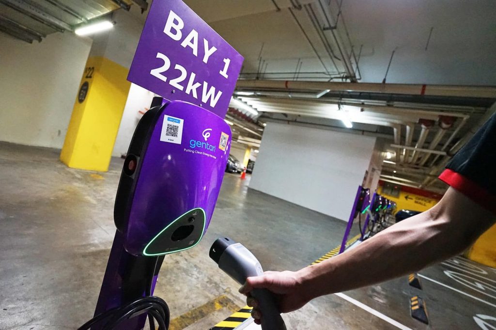 Paradigm Mall PJ gets 22kW and 7KW AC charge points
