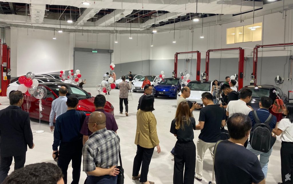 Tesla Model 3 owners given a tour of Tesla Service Centre in Cyberjaya